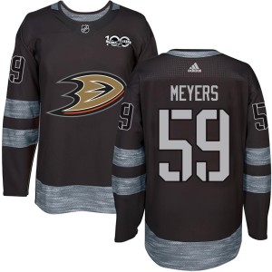 Ben Meyers Men's Anaheim Ducks Authentic Black 1917-2017 100th Anniversary Jersey