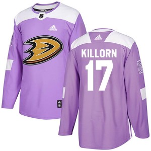 Alex Killorn Men's Adidas Anaheim Ducks Authentic Purple Fights Cancer Practice Jersey