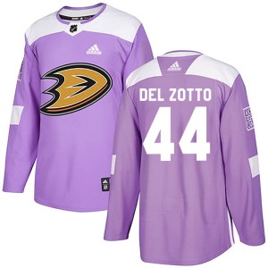 Michael Del Zotto Men's Adidas Anaheim Ducks Authentic Purple Fights Cancer Practice Jersey