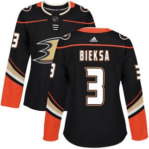 Kevin Bieksa Women's Adidas Anaheim Ducks Authentic Black Home Jersey
