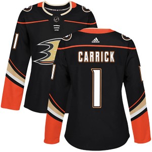 Trevor Carrick Women's Adidas Anaheim Ducks Authentic Black Home Jersey