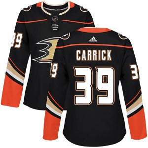 Sam Carrick Women's Adidas Anaheim Ducks Authentic Black Home Jersey