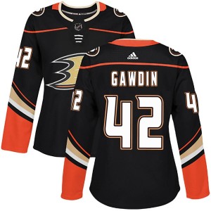 Glenn Gawdin Women's Adidas Anaheim Ducks Authentic Black Home Jersey