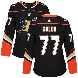 Max Golod Women's Adidas Anaheim Ducks Authentic Black Home Jersey