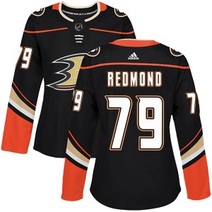 Angus Redmond Women's Adidas Anaheim Ducks Authentic Black Home Jersey