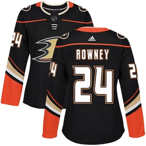 Carter Rowney Women's Adidas Anaheim Ducks Authentic Black Home Jersey