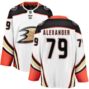 Gage Alexander Men's Fanatics Branded Anaheim Ducks Breakaway White Away Jersey