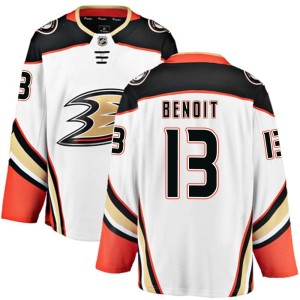 Simon Benoit Men's Fanatics Branded Anaheim Ducks Breakaway White Away Jersey