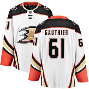 Cutter Gauthier Men's Fanatics Branded Anaheim Ducks Breakaway White Away Jersey