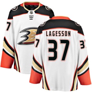 William Lagesson Men's Fanatics Branded Anaheim Ducks Breakaway White Away Jersey