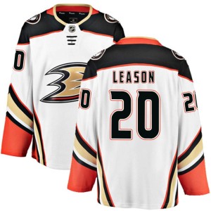 Brett Leason Men's Fanatics Branded Anaheim Ducks Breakaway White Away Jersey