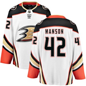 Josh Manson Men's Fanatics Branded Anaheim Ducks Authentic White Away Jersey