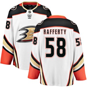 Brogan Rafferty Men's Fanatics Branded Anaheim Ducks Breakaway White Away Jersey