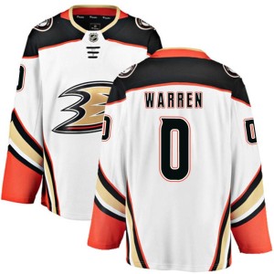 Noah Warren Men's Fanatics Branded Anaheim Ducks Breakaway White Away Jersey
