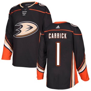 Trevor Carrick Youth Adidas Anaheim Ducks Authentic Black Home Jersey