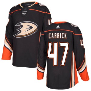 Trevor Carrick Youth Adidas Anaheim Ducks Authentic Black Home Jersey
