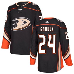 Bo Groulx Youth Adidas Anaheim Ducks Authentic Black Home Jersey