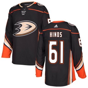 Tyson Hinds Youth Adidas Anaheim Ducks Authentic Black Home Jersey