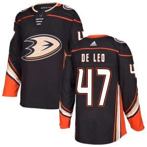 Chase De Leo Youth Adidas Anaheim Ducks Authentic Black Home Jersey