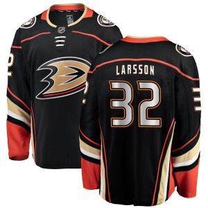 Jacob Larsson Men's Fanatics Branded Anaheim Ducks Breakaway Black Home Jersey