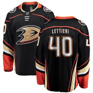 Vinni Lettieri Men's Fanatics Branded Anaheim Ducks Breakaway Black Home Jersey