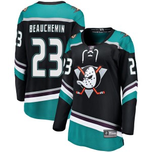Francois Beauchemin Women's Fanatics Branded Anaheim Ducks Breakaway Black Alternate Jersey