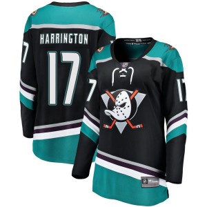 Scott Harrington Women's Fanatics Branded Anaheim Ducks Breakaway Black Alternate Jersey