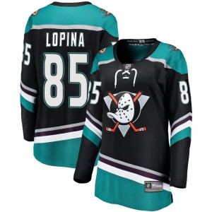Josh Lopina Women's Fanatics Branded Anaheim Ducks Breakaway Black Alternate Jersey