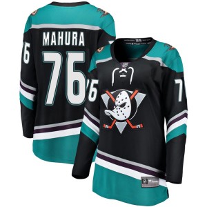Josh Mahura Women's Fanatics Branded Anaheim Ducks Breakaway Black Alternate Jersey