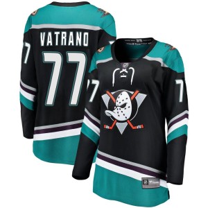 Frank Vatrano Women's Fanatics Branded Anaheim Ducks Breakaway Black Alternate Jersey