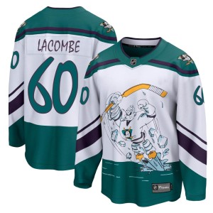 Jackson LaCombe Youth Fanatics Branded Anaheim Ducks Breakaway White 2020/21 Special Edition Jersey