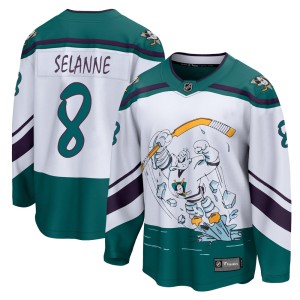 Teemu Selanne Youth Fanatics Branded Anaheim Ducks Breakaway White 2020/21 Special Edition Jersey