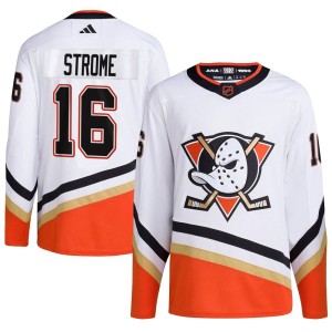 Ryan Strome Men's Adidas Anaheim Ducks Authentic White Reverse Retro 2.0 Jersey
