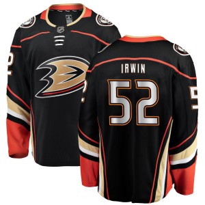 Matt Irwin Youth Fanatics Branded Anaheim Ducks Breakaway Black ized Home Jersey