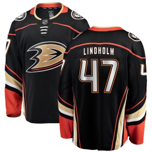 Hampus Lindholm Youth Fanatics Branded Anaheim Ducks Authentic Black Home Jersey