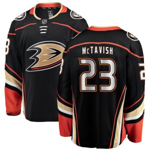 Mason McTavish Youth Fanatics Branded Anaheim Ducks Breakaway Black Home Jersey