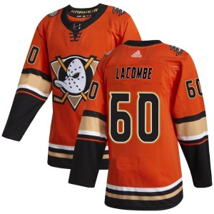Jackson LaCombe Youth Adidas Anaheim Ducks Authentic Orange Alternate Jersey