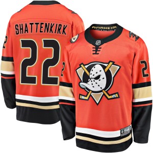 Kevin Shattenkirk Youth Fanatics Branded Anaheim Ducks Premier Orange Breakaway 2019/20 Alternate Jersey
