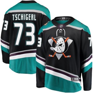 Sean Tschigerl Youth Fanatics Branded Anaheim Ducks Breakaway Black Alternate Jersey