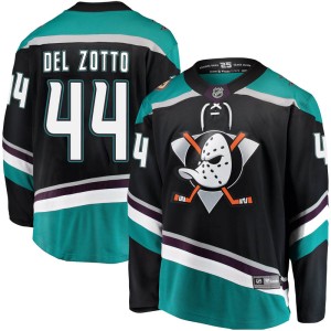 Michael Del Zotto Youth Fanatics Branded Anaheim Ducks Breakaway Black Alternate Jersey