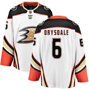 Jamie Drysdale Youth Fanatics Branded Anaheim Ducks Breakaway White Away Jersey