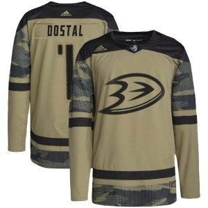 Lukas Dostal Men's Adidas Anaheim Ducks Authentic Camo Military Appreciation Practice Jersey