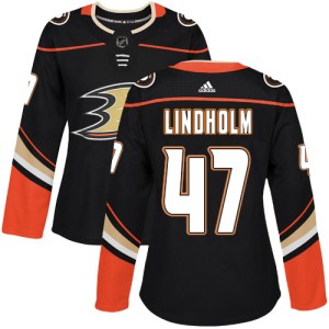 Hampus Lindholm Women's Adidas Anaheim Ducks Authentic Black Home Jersey