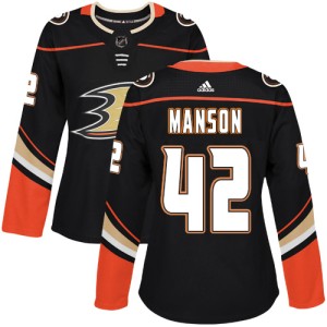 Josh Manson Women's Adidas Anaheim Ducks Authentic Black Home Jersey
