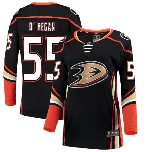 Danny O'Regan Women's Fanatics Branded Anaheim Ducks Breakaway Black Home Jersey