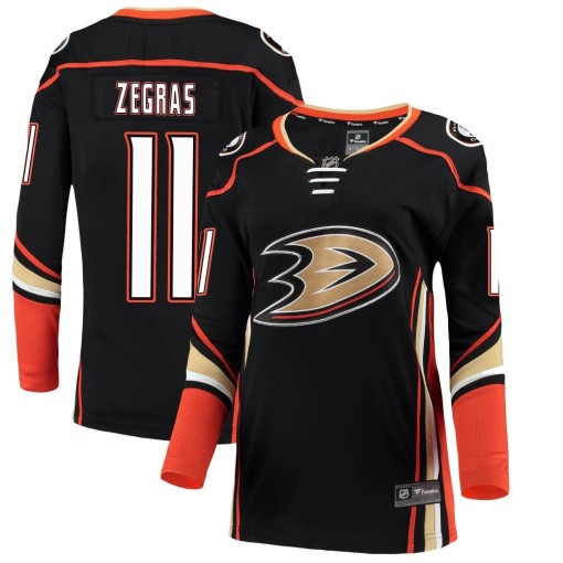 Trevor Zegras Women's Fanatics Branded Anaheim Ducks Breakaway Black Home Jersey