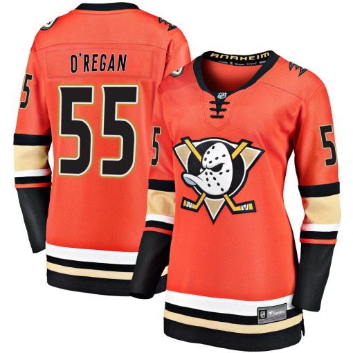 Danny O'Regan Women's Fanatics Branded Anaheim Ducks Premier Orange Breakaway 2019/20 Alternate Jersey