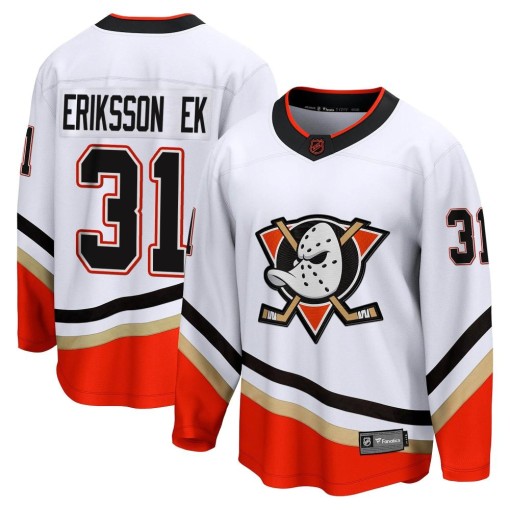 Olle Eriksson Ek Youth Fanatics Branded Anaheim Ducks Breakaway White Special Edition 2.0 Jersey