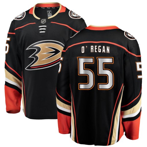 Danny O'Regan Youth Fanatics Branded Anaheim Ducks Breakaway Black Home Jersey