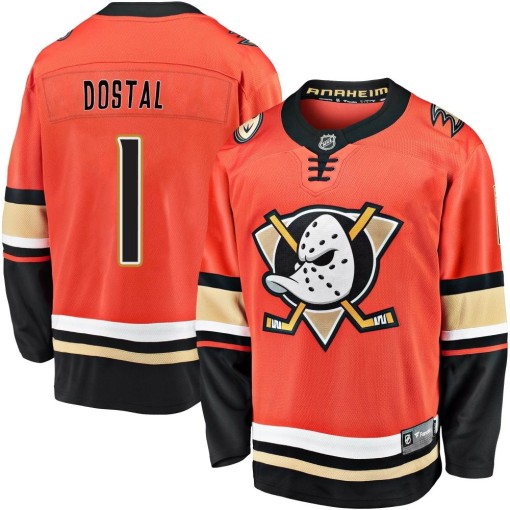 Lukas Dostal Youth Fanatics Branded Anaheim Ducks Premier Orange Breakaway 2019/20 Alternate Jersey